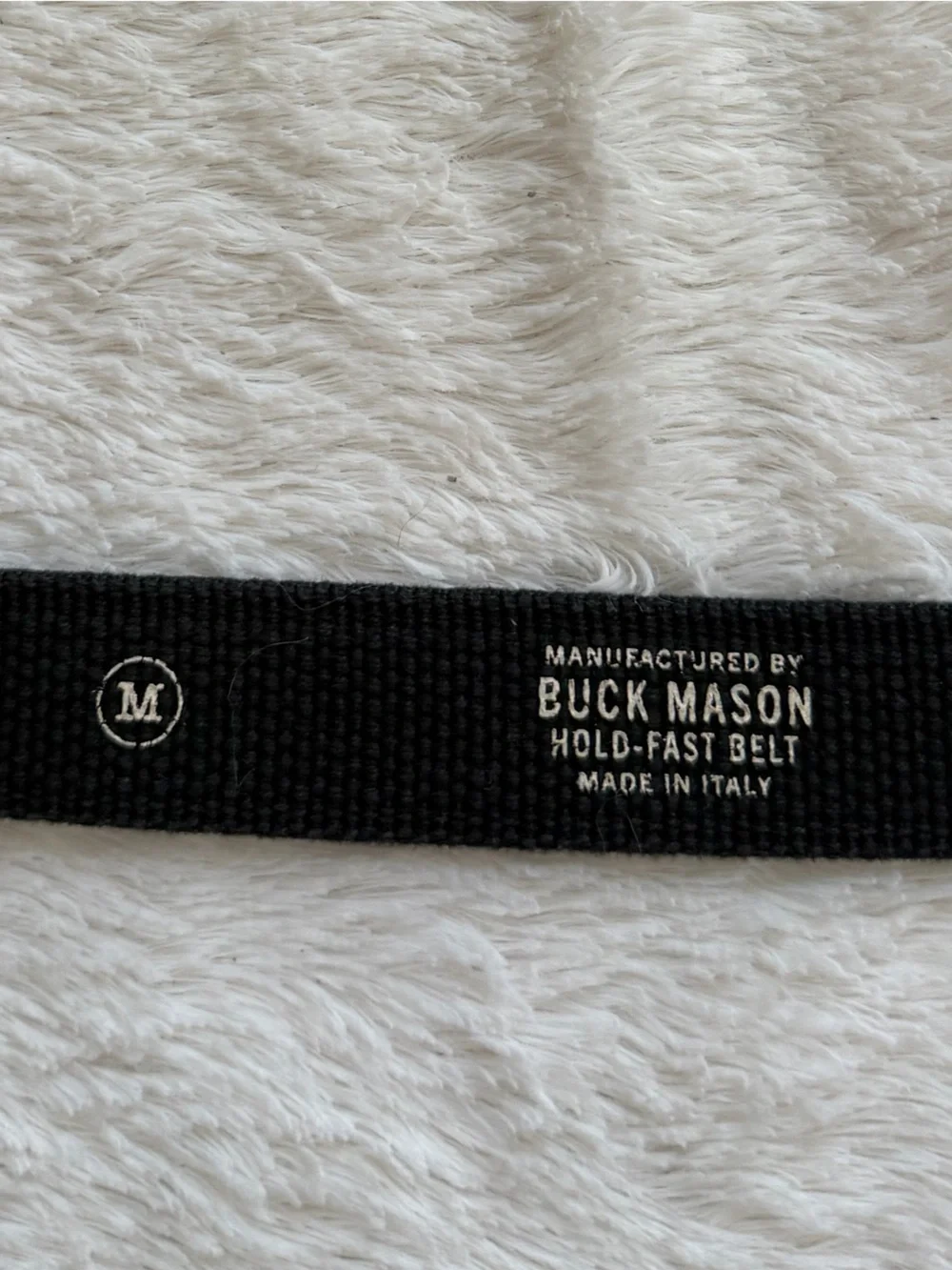 Buck Mason Holdfast Web Belt Medium NWT